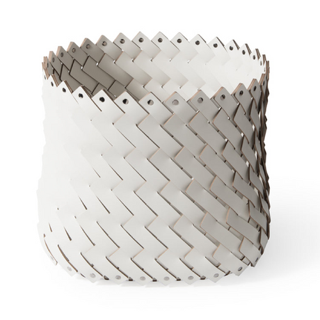 Handwoven Leather Square Basket | Pinetti Almeria | Italianfurniture.com