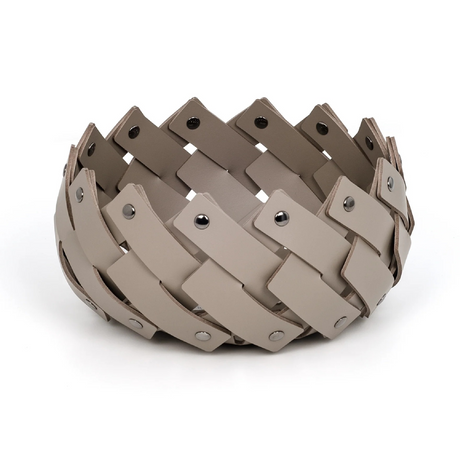 Woven Leather Strips Emptyy Pocket | Pinetti Almeria | Italianfurniture.com