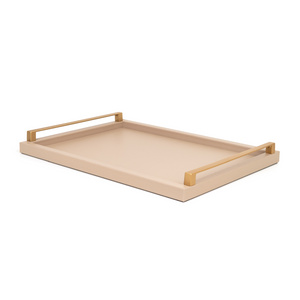 Leather Tray with Metal Handle | Pinetti Jupiter | Italianfurniture.com