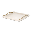 Wavy Handles Leather Tray | Pinetti Onda | Italianfurniture.com