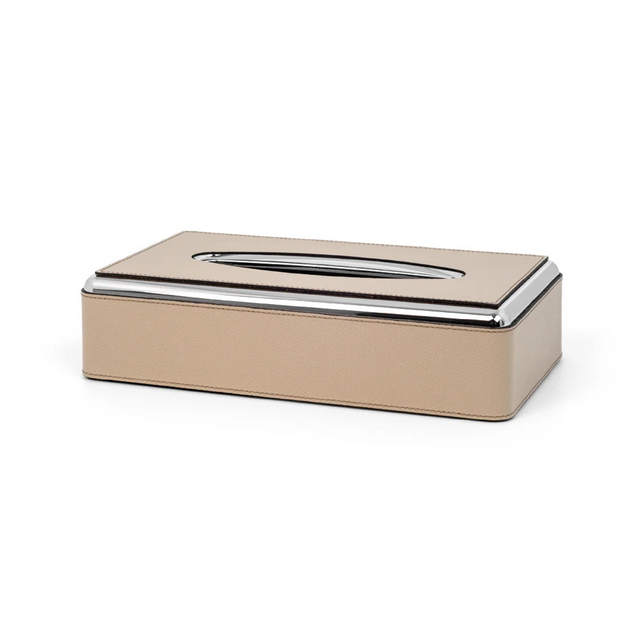 Rectangular Leather Tissue Box | Pinetti | Italianfurniture.com