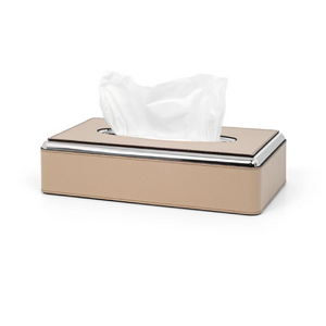 Rectangular Leather Tissue Box | Pinetti | Italianfurniture.com