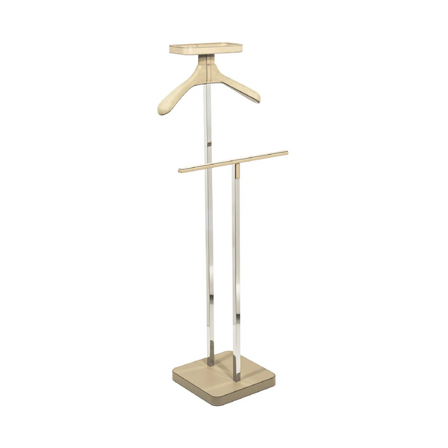 Leather Wrapped Valet Stand | Pinetti John | Italianfurniture.com