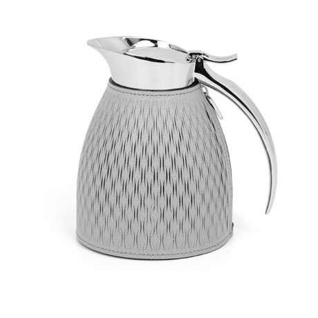 Laser-Cut Leather Thermal Carafe | Pinetti Style | Italianfurniture.com