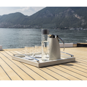 Laser-Cut Leather Thermal Carafe | Pinetti Style | Italianfurniture.com