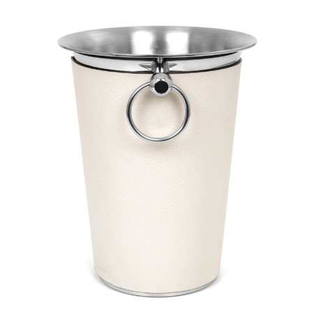 Leather Sleeve Steel Champagne Bucket | Pinetti | Italianfurniture.com