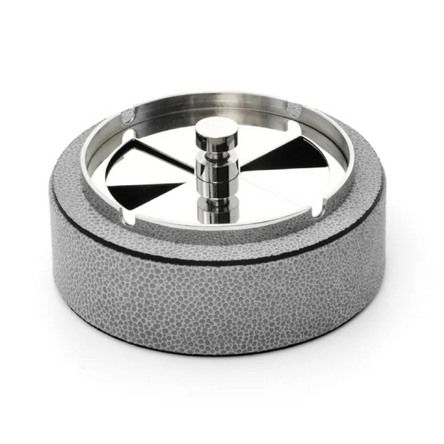 Leather Covered Revolving Ashtray | Pinetti Vento | Italianfurniture.com