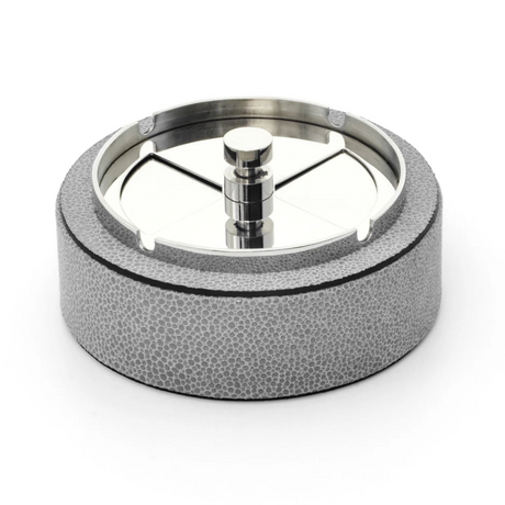 Leather Covered Revolving Ashtray | Pinetti Vento | Italianfurniture.com