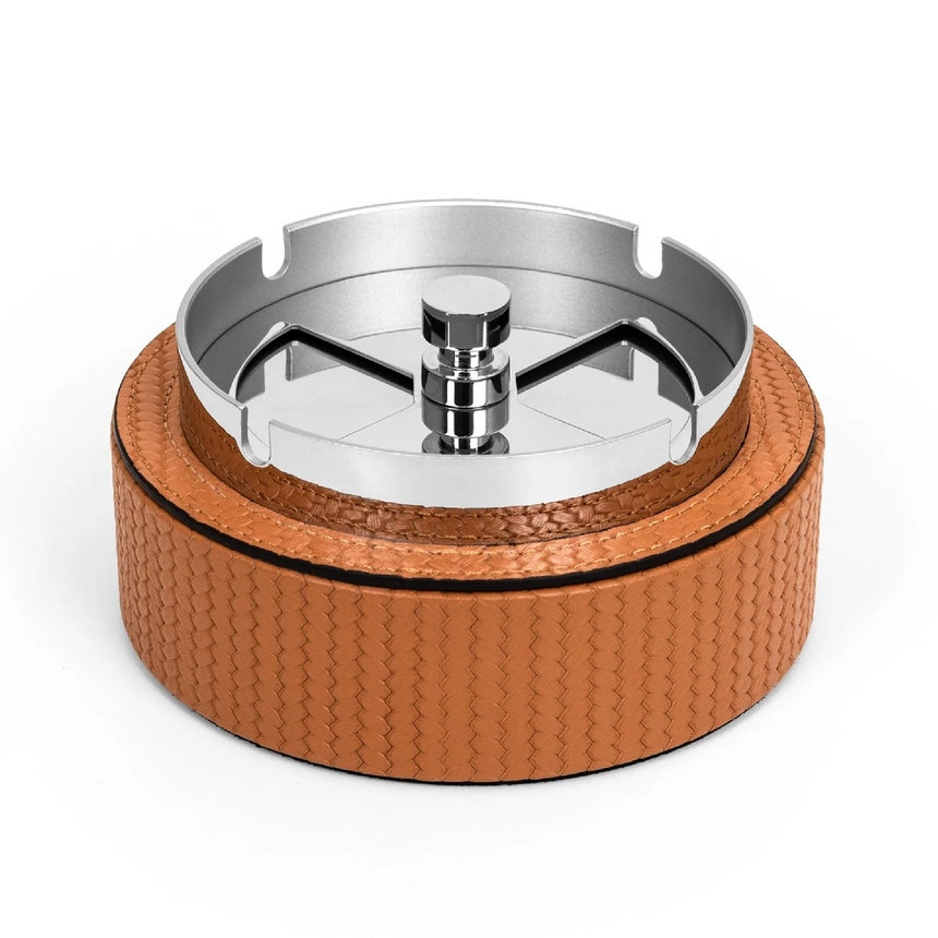 Leather Covered Revolving Ashtray | Pinetti Vento | Italianfurniture.com