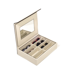 Leather Mirrored Eyeglasses Box | Pinetti | Italianfurniture.com