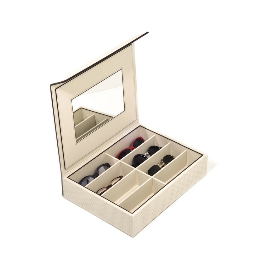 Leather Mirrored Eyeglasses Box | Pinetti | Italianfurniture.com