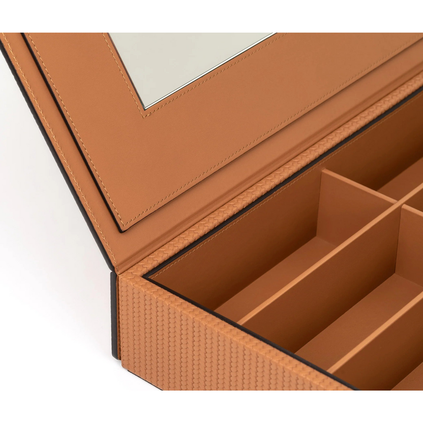 Leather Mirrored Eyeglasses Box | Pinetti | Italianfurniture.com