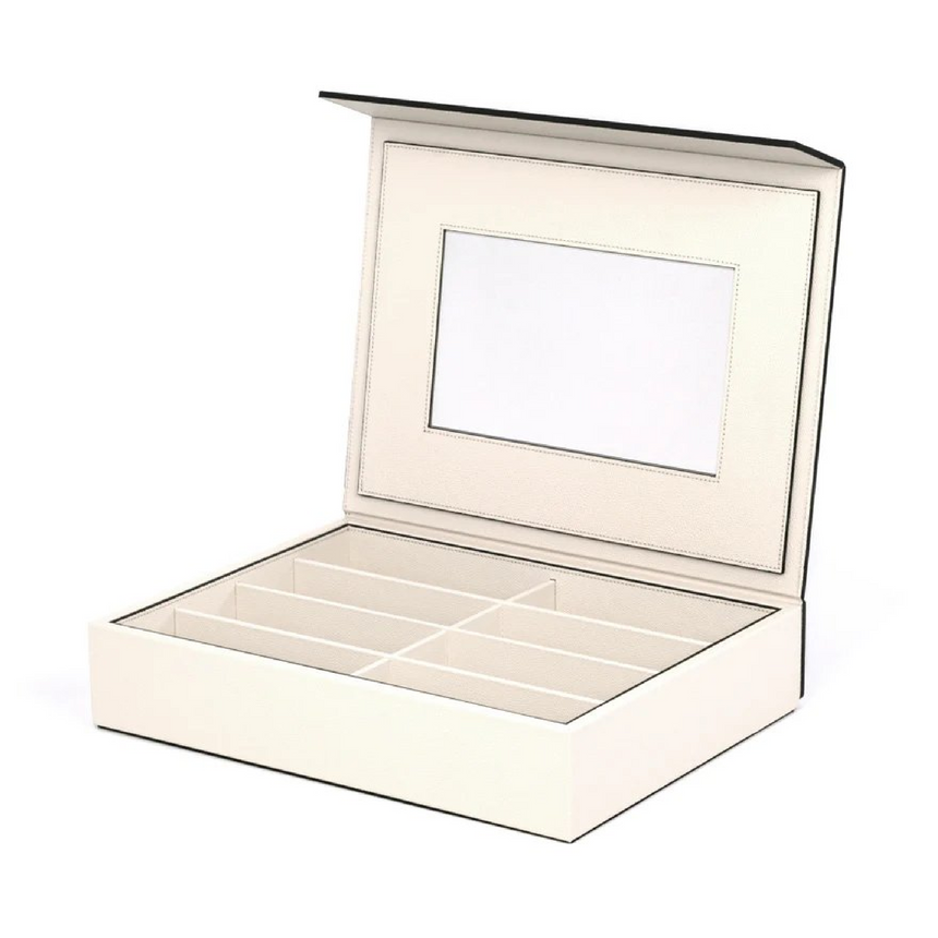 Leather Mirrored Eyeglasses Box | Pinetti | Italianfurniture.com