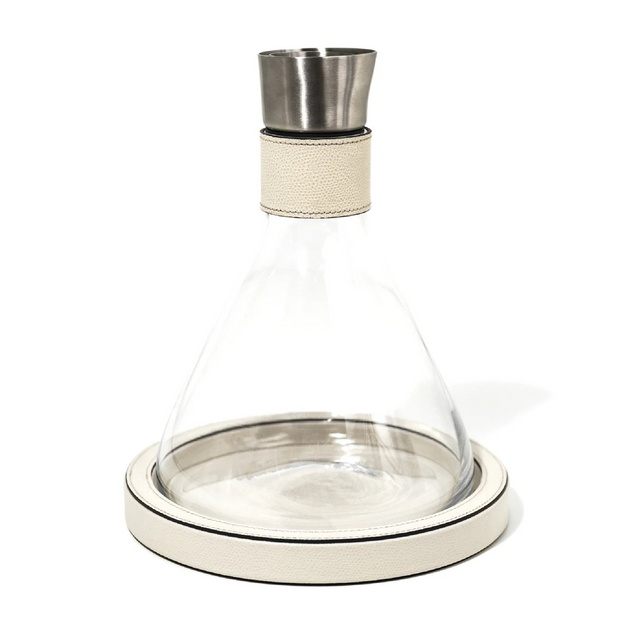 Leather Covered Decanter | Pinetti | Italianfurniture.com