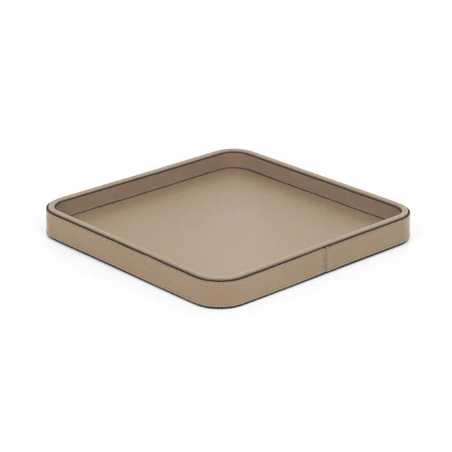 Square Leather Covered Tray | Pinetti Jane | Italianfurniture.com