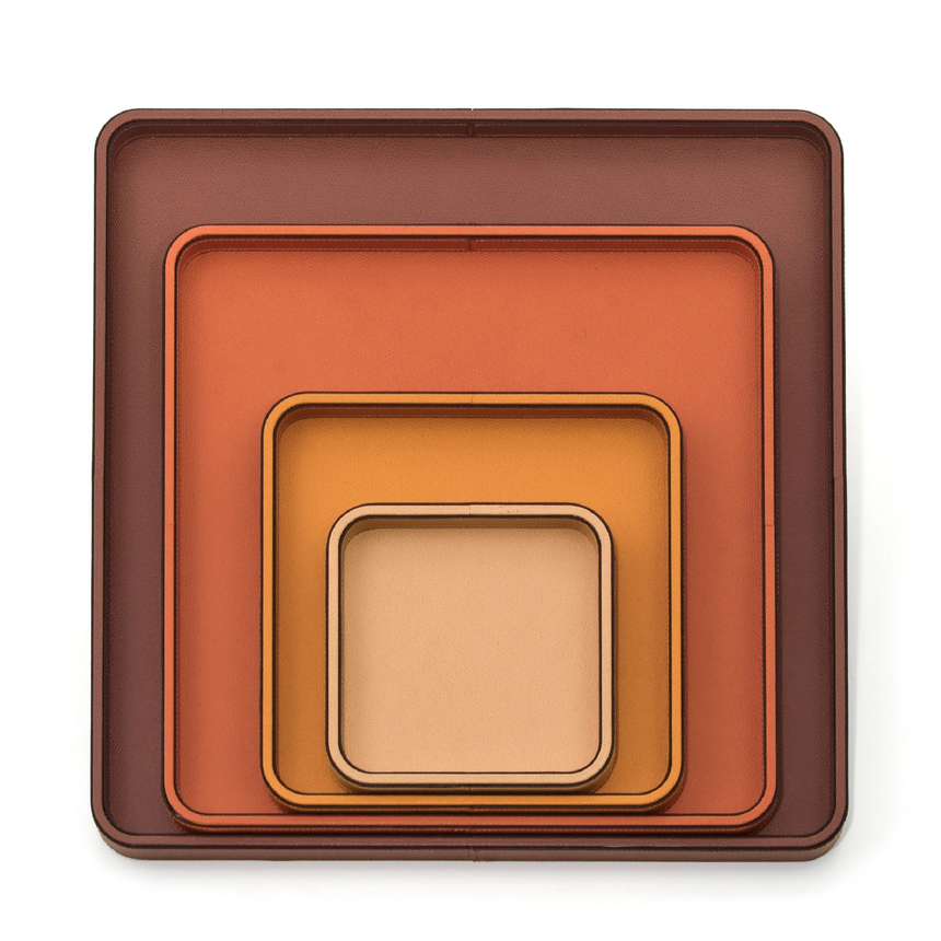 Square Leather Covered Tray | Pinetti Jane | Italianfurniture.com