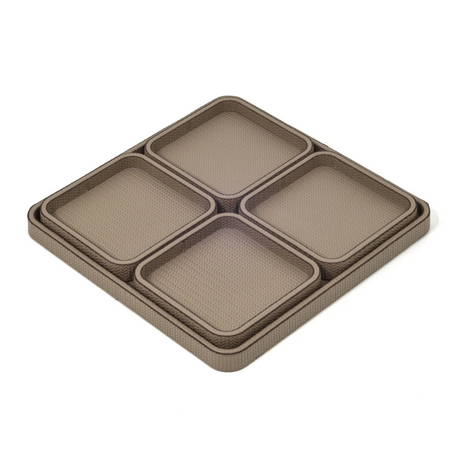 Square Leather Covered Tray | Pinetti Jane | Italianfurniture.com