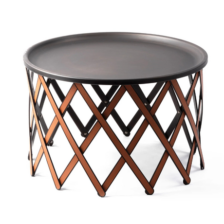 Bronzed Plate Folding Table | Pinetti Safari | Italianfurniture.com