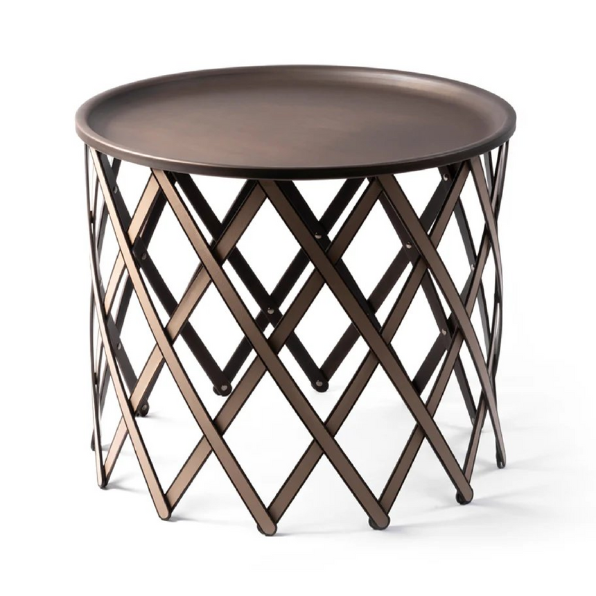 Bronzed Plate Folding Table | Pinetti Safari | Italianfurniture.com