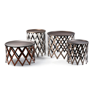 Bronzed Plate Folding Table | Pinetti Safari | Italianfurniture.com