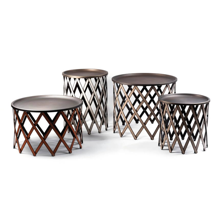 Bronzed Plate Folding Table | Pinetti Safari | Italianfurniture.com