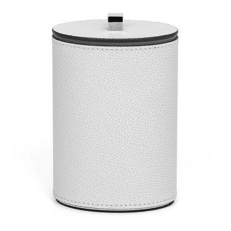 Oval Leather Cotton Pad Holder | Pinetti Poseidon | Italianfurniture.com