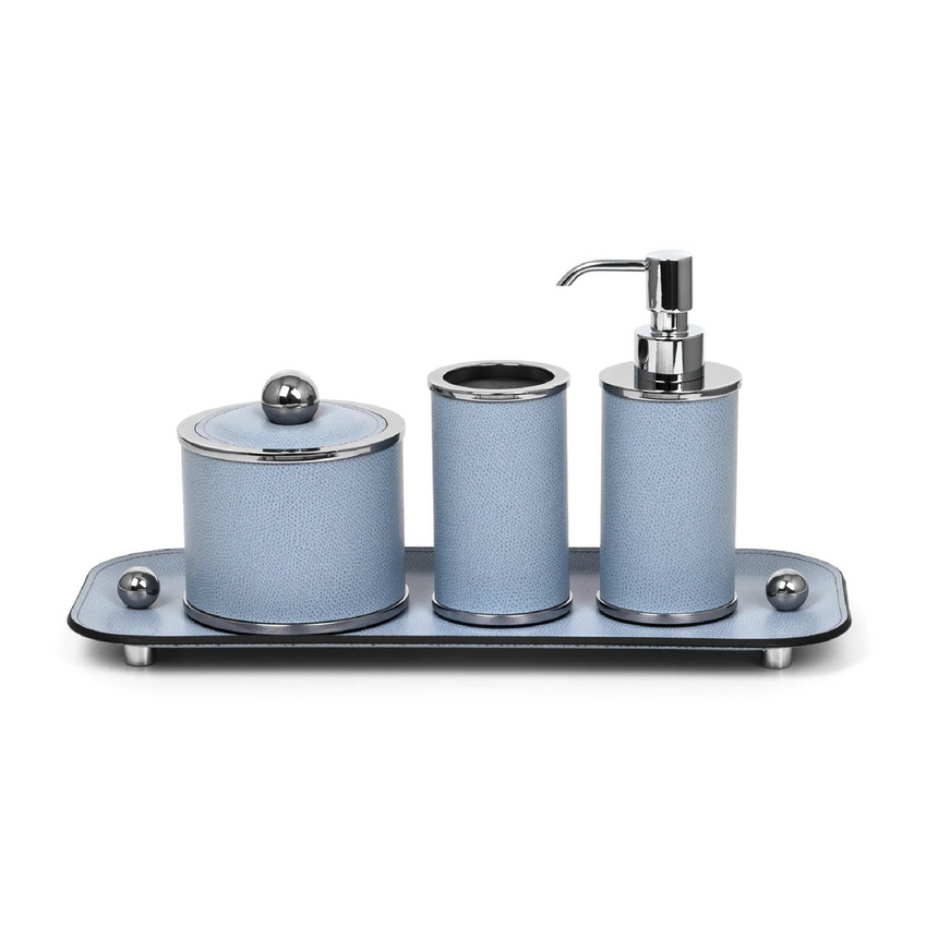 Leather Round Soap Dispenser | Pinetti Olimpia | Italianfurniture.com