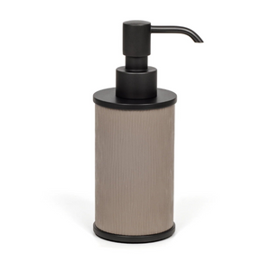 Leather Round Soap Dispenser | Pinetti Olimpia | Italianfurniture.com