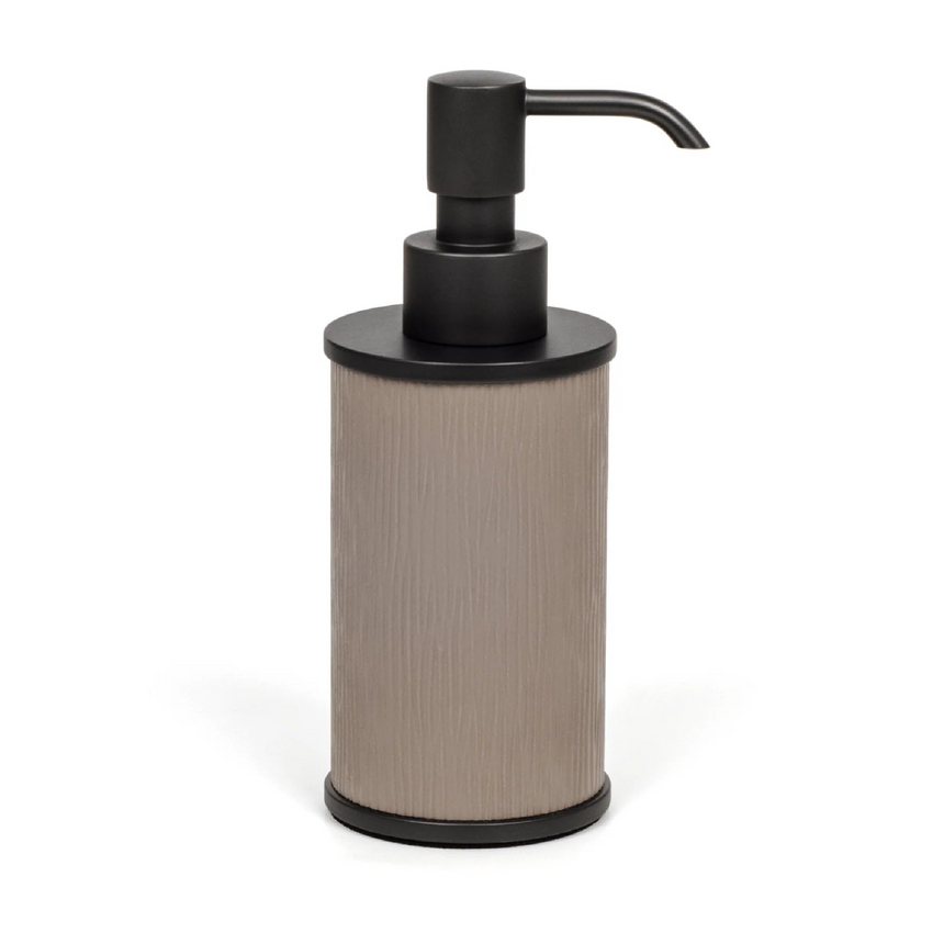 Leather Round Soap Dispenser | Pinetti Olimpia | Italianfurniture.com