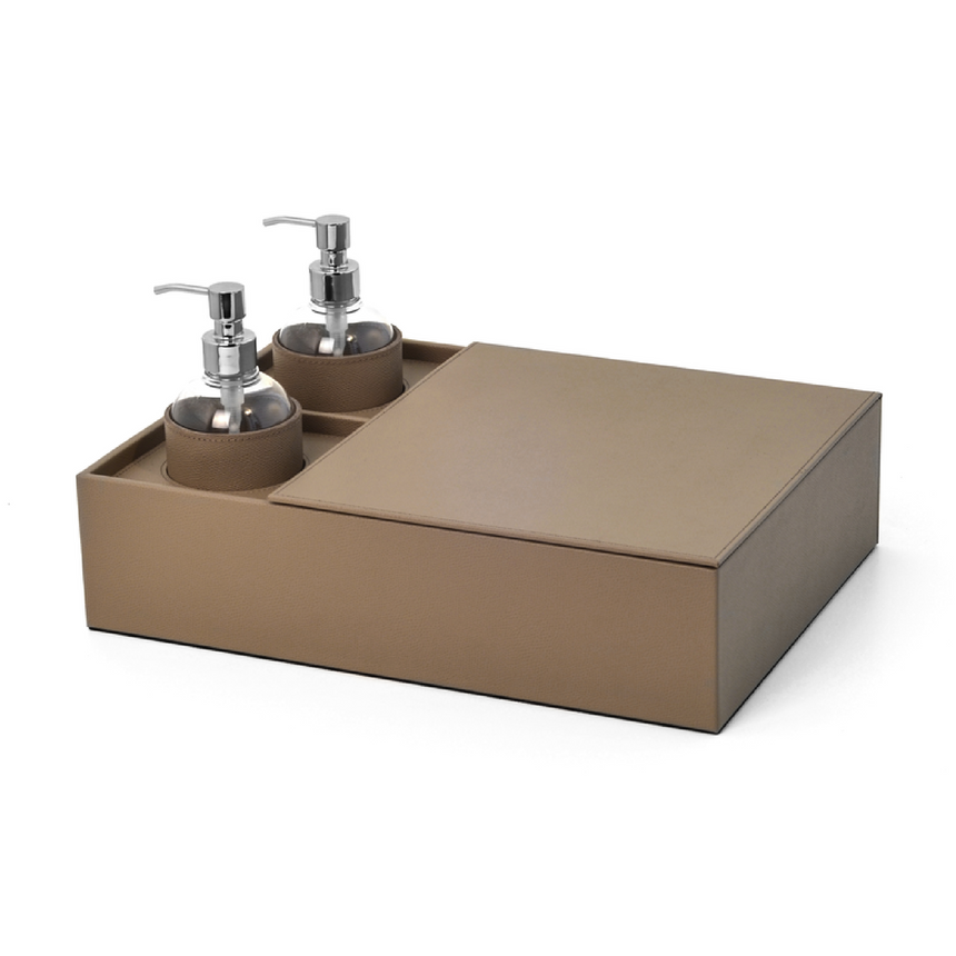 Leather Covered Sanitizing Set | Pinetti Igea | Italianfurniture.com
