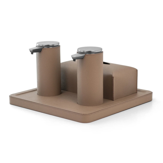 Leather Sanitizing Tray Set | Pinetti Igea | Italianfurniture.com
