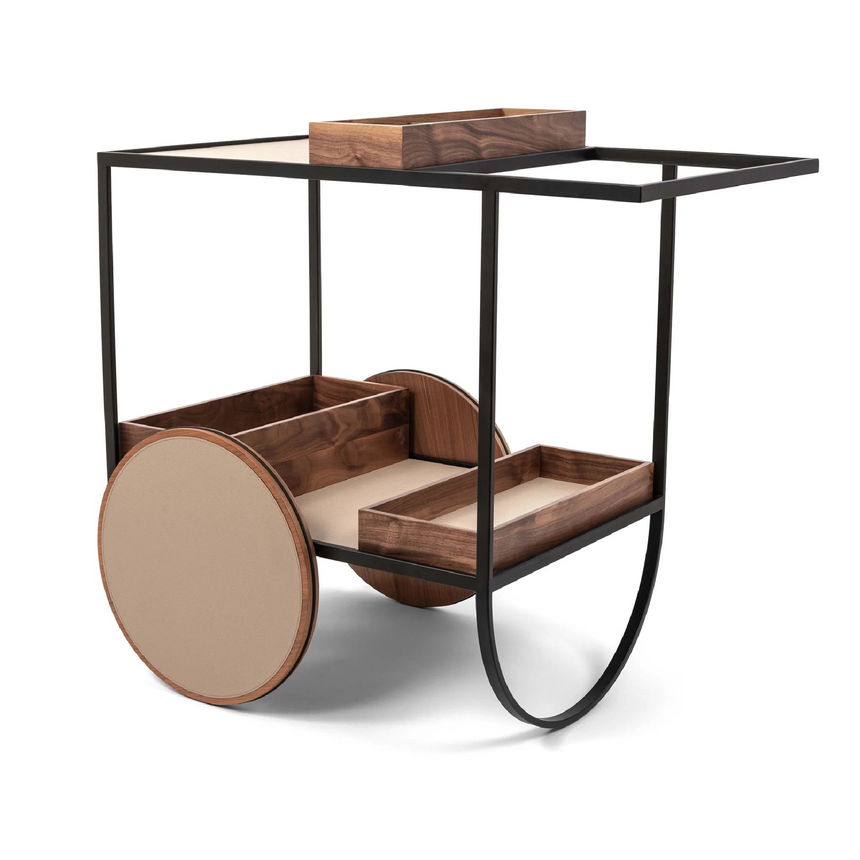 Wooden Serving Trolley | Pinetti Magenta | Italianfurniture.com