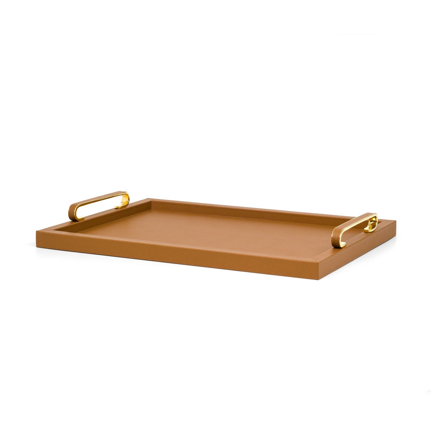 Leather Covered Wooden Tray | Pinetti Foscari | Italianfurniture.com