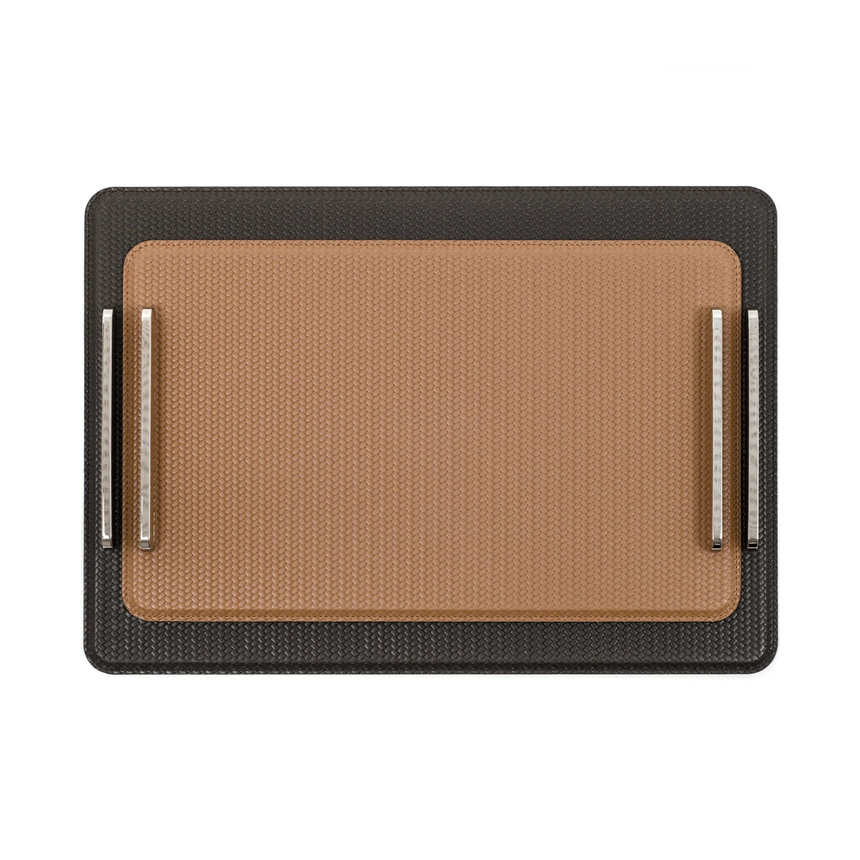 Leather Rectangular Decorative Tray | Pinetti Este | Italianfurniture.com