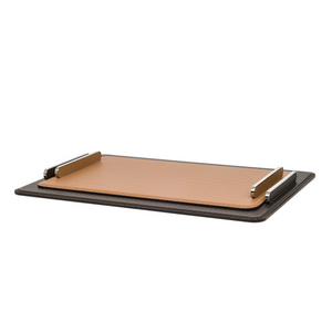 Leather Rectangular Decorative Tray | Pinetti Este | Italianfurniture.com