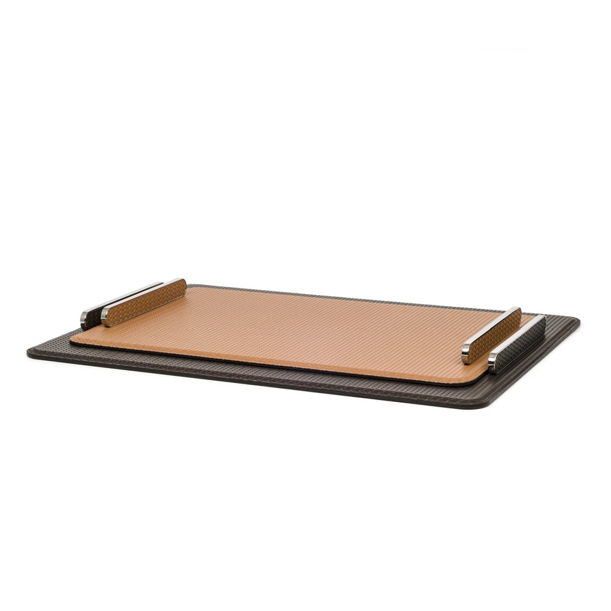 Leather Rectangular Decorative Tray | Pinetti Este | Italianfurniture.com