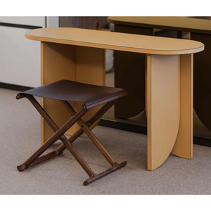 Outdoor Solid Walnut Folding Stool | Pinetti Chelsea | Italianfurniture.com