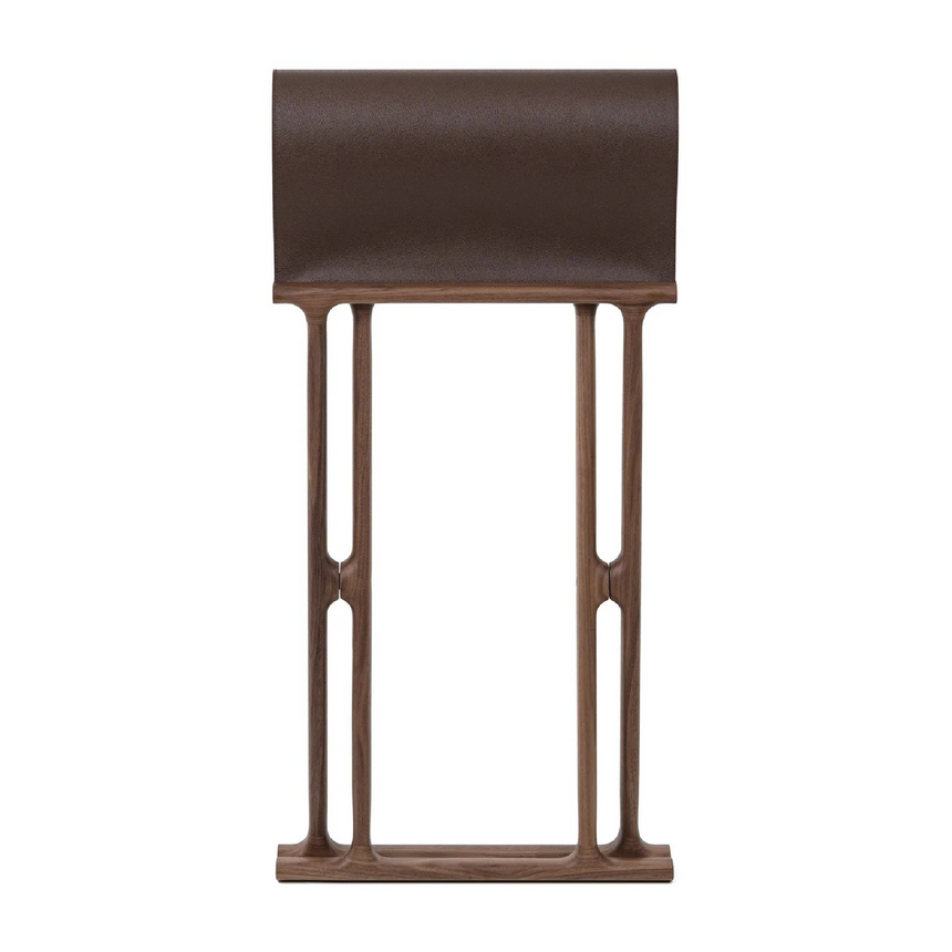 Outdoor Solid Walnut Folding Stool | Pinetti Chelsea | Italianfurniture.com