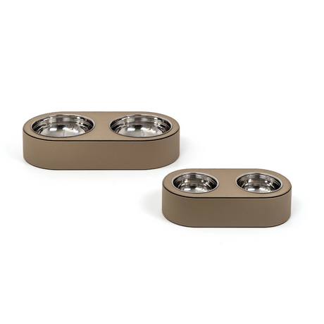 Leather Covered Pet Bowl | Pinetti | Italianfurniture.com