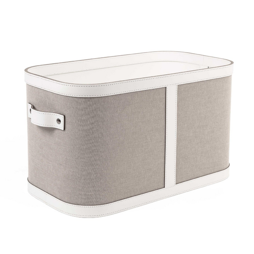 Leather Basket With Handles S | Pinetti Penelope | Italianfurniture.com