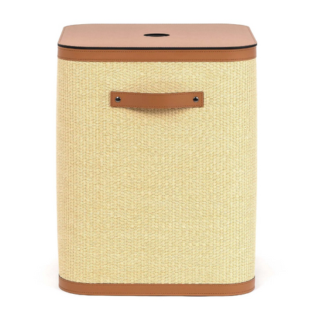 Straw Square Laundry Basket | Pinetti Aurora | Italianfuniture.com