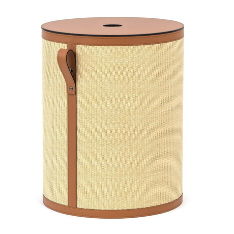 Straw Round Laundry Basket | Pinetti Aurora | Italianfurniture.com