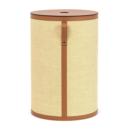 Straw Round Laundry Basket | Pinetti Aurora | Italianfurniture.com