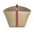 Flared Leather Basket | Pinetti Ovo | Italianfurniture.com
