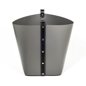 Flared Leather Basket | Pinetti Ovo | Italianfurniture.com