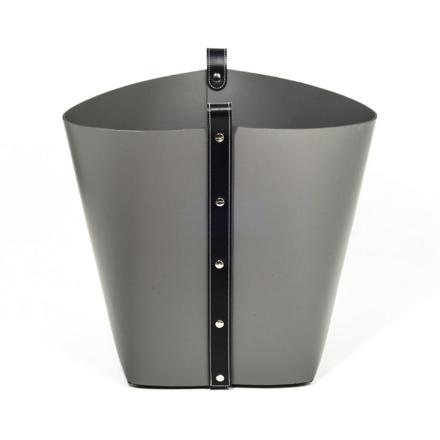 Flared Leather Basket | Pinetti Ovo | Italianfurniture.com