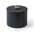 Leather Wrapped Round Box | Pinetti Thalia | Italianfurniture.com