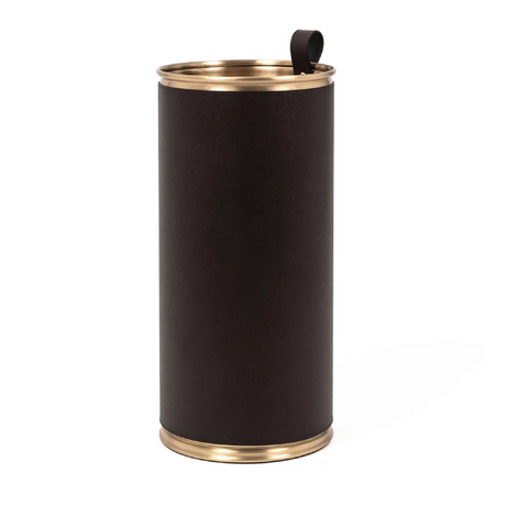 Cylindrical Leather Umbrella Stand | Pinetti