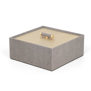 Calfskin Leather Rectangular Box | Pinetti Iside | Italianfurniture.com