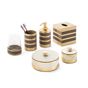 Leather Strips Soap Dispenser | Pinetti Saturno | Italianfurniture.com